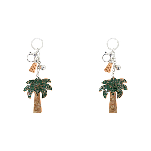 2PK LVD 18cm Metal Keyring Charm Key Tag Accessory Palm