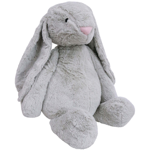 LVD 60cm Polyester Lrg Bunny Stuffed Animal Plush Kids Soft Cuddle Toy Grey