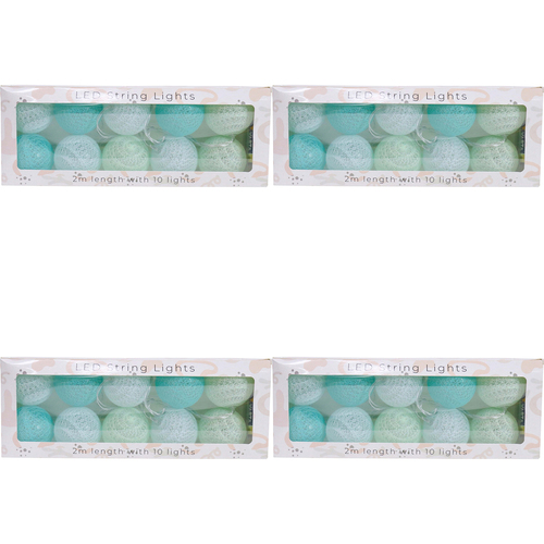 4PK LVD Plastic 2m LED String 10 Lights Aquas Home/Nursery Decor Children/Baby