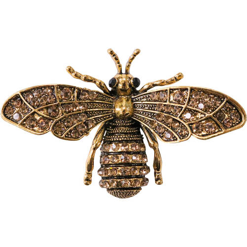 LVD Metal Bumblebee Fridge Display Magnet 5.5x3.5cm Shimmering Gold