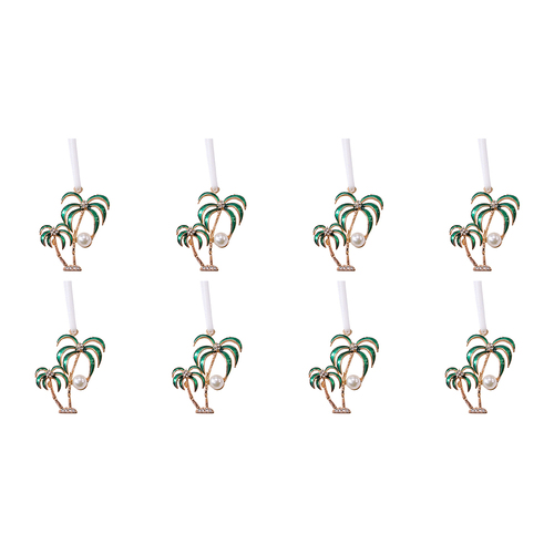 8PK LVD Ornament Pearl Palms Decorative Home Decor Ornament 4x4cm