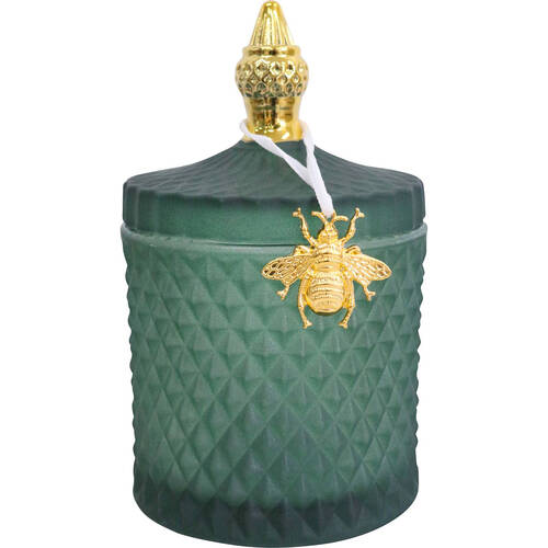 LVD Glass Cruz Trinket Storage Decor Round 18.5cm - Forest