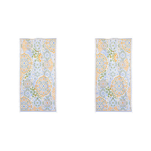 2PK LVD Microfibre Beach Absorbent Towel In Bag 90x180cm - Moroc