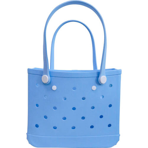 LVD Soft Touch Lightweight Shopping Tote Shoulder Bag 36x32cm Sky Blue