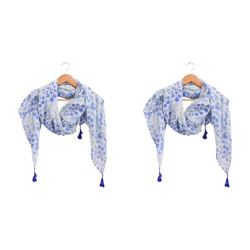 2PK LVD Scarf Sarong William Morris Themed Stylish Womens Fashion