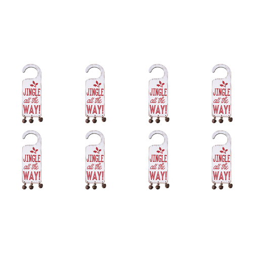 8PK LVD Door Signs Jingle Decorative Display Home Lounge Decor Assorted