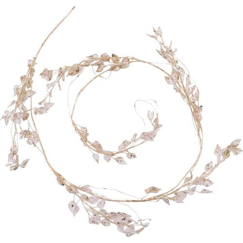 LVD Beaded Garland Leaf Artificial/Faux Decor 120cm