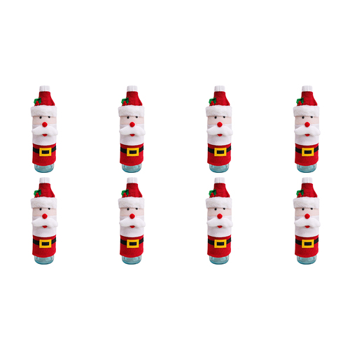 8PK LVD Bottle Cover Santa Knit Decorative Barware/Serveware Home Kitchen