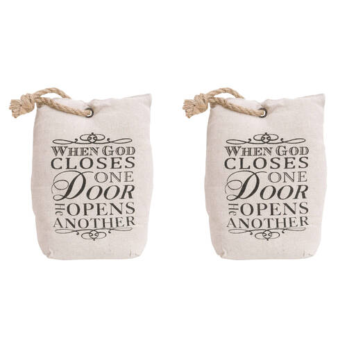 2x LVD Doorstop Polyester Gods Door Stopper Holder Floor Home/Room Decor 20cm