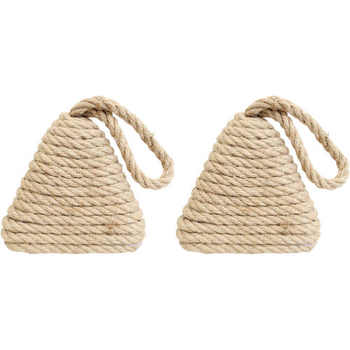 2PK LVD Jute/Concrete Doortsop Rope Pyra Home Decor Nat