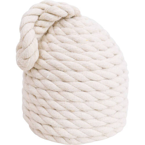 LVD Doorstop Rope Hive Weighted Door Stopper 15cm White