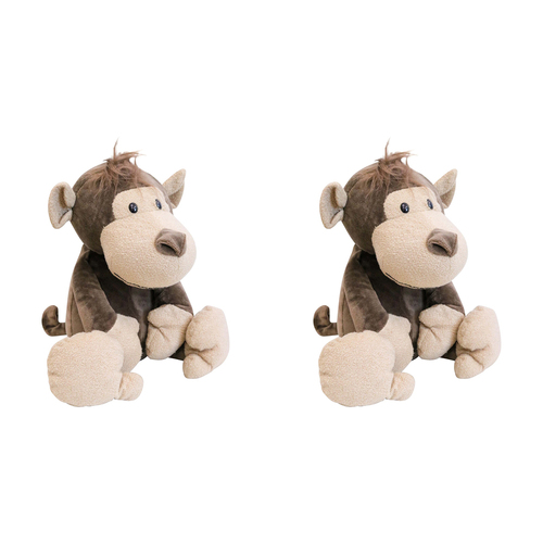 2PK LVD Plush Marvin Monkey Kids/Childrens Stuffed Animal/Soft Toy 0+