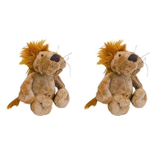 2PK LVD Plush Lenny Lion Kids/Childrens Stuffed Animal/Soft Toy 0+