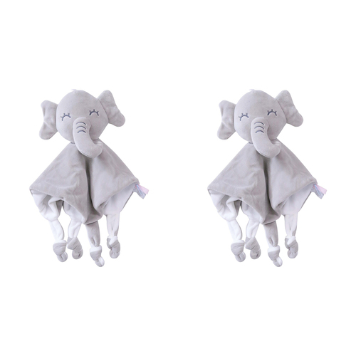 2PK LVD Comforter Blankie Rattle Bunny Home/Nursery Decor Children/Baby 0+ 23cm