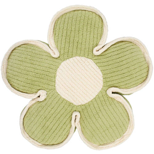 LVD Polyester Flower Cushion Pillow Kids/Childrens Room/Lounge Decor Green