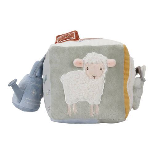 Little Dutch Little Farm Soft Activity Cube Baby Toy 12m+
