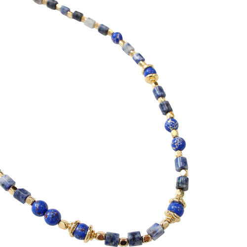 LVD Necklace w/ Stone Beads Home Jewellery Decor 42cm - Avery