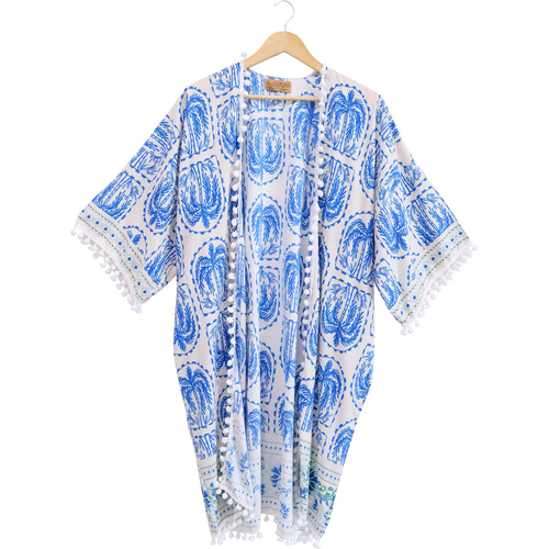 LVD Women/Ladies Riviera Beach Cover Up Summer Robe Dress Polyester One Size