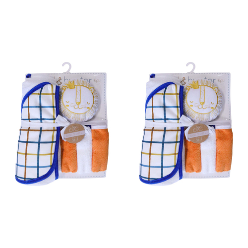 2PK LVD Kids Bathtime Set Lion Infant/Baby Interactive Play Toy 0+