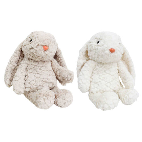 LVD Coffee/Cream Ella Bunny Kids Plush Toy Combo Set 32x22cm
