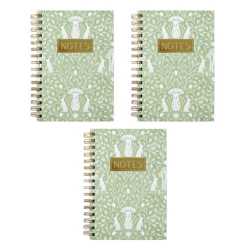 3PK LVD Vintage A5 Notebook Writing Stationery 15.5x21cm