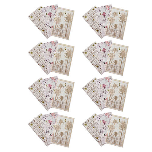 8x 3pc LVD Bohemia Notebooks Writing Stationery 10.5x18cm
