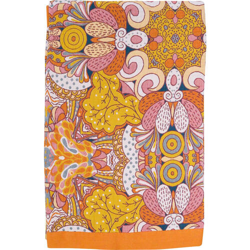 LVD 100% Cotton Woven Floral Throw Home Decor Blanket 230x200cm Daphne