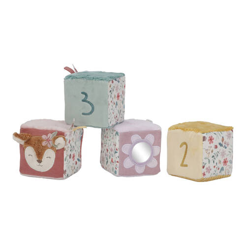 Little Dutch Childrens and Baby Fairy Garden Soft Cube Toy Set 0+