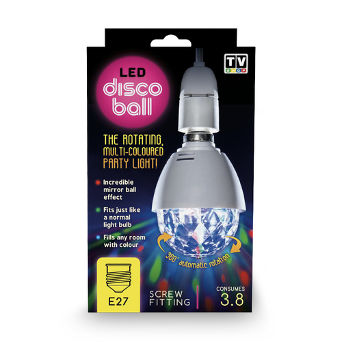 TV Shop LED Disco Ball E27 Bulb Screw Fitting 3.8W