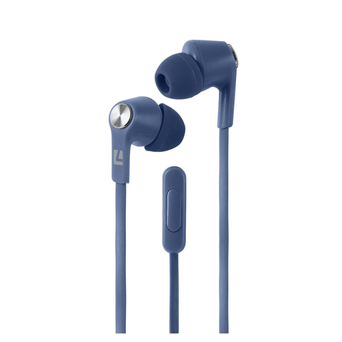 Liquid Ears In-Ear Earphones for Music & Calls w/Music Control - Blue