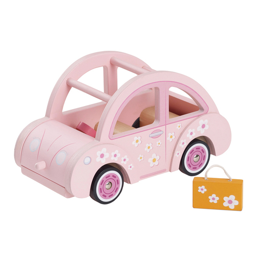 Le Toy Van Daisylane Sophie's Car 22x13cm Wooden Toy 2y+ Pink