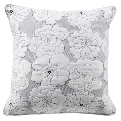 Bianca Leona 65x65cm Polyester Square European Pillowcase - White