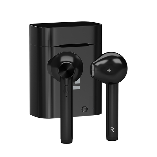 Liquid Ears True Wireless Stereo Stem Bluetooth Earphones - Black