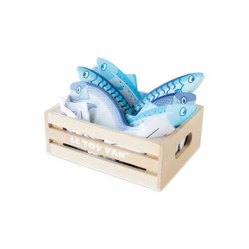 Le Toy Van Honeybake Fresh Fish in Crate Wooden Toy 2y+