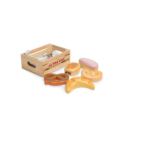 Le Toy Van Honeybake Baker's Basket in Crate Wooden Toy 2y+