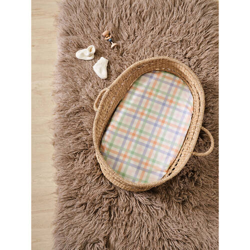 Linen House Kids Playground Bassinet Sheet Set 50x80cm - Orange