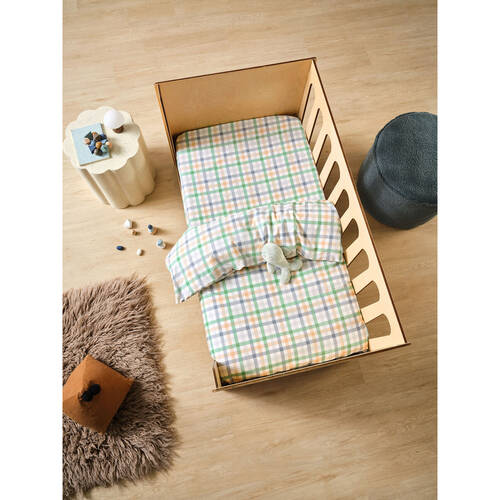 Linen House Kids Cot Playground Quilt Cover 100x120cm - Green