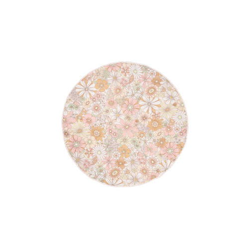 Linen House Kids Cotton Flower Power Playmat Round 120cm