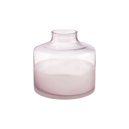 Linen House Daphne 16cm Glass Vase Home Decor - Pink