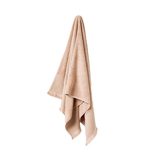 Linen House Aria Nude Cotton/Bamboo Bath Towel 69x139cm - Pink