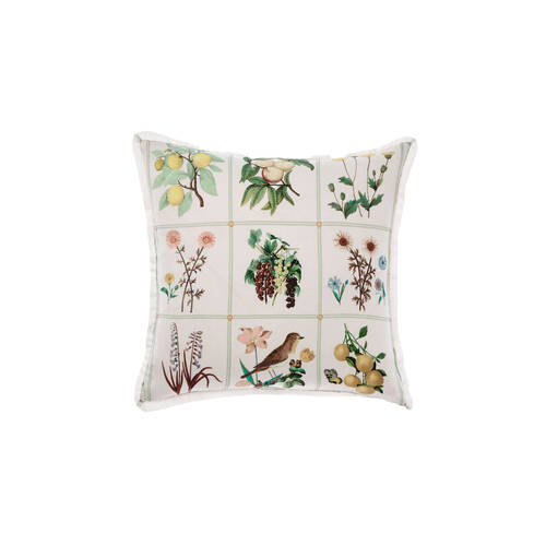 Linen House Garden Bed Vanilla Cotton Cushion 48x48cm