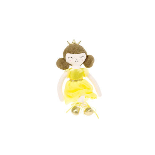 Linen House Kids Princess Penelope Plush Toy Cushion 64x38cm - Yellow