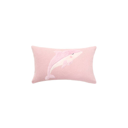 Linen House Kids Dreamy Dolphin Candy 35x55cm Cushion - Pink