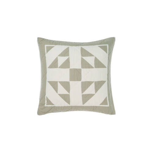 Linen House Una Eucalyptus European Pillowcase 65x65cm