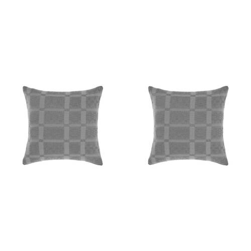 2PK Linen House 65x65cm Seren Shadow European Pillowcase