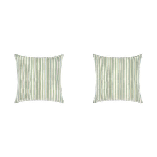 2PK Linen House 65x65cm Cotton Majorca Leaf European Pillowcase 