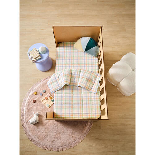 Linen House Kids Cot Playground Coverlet 100x120cm  - Orange