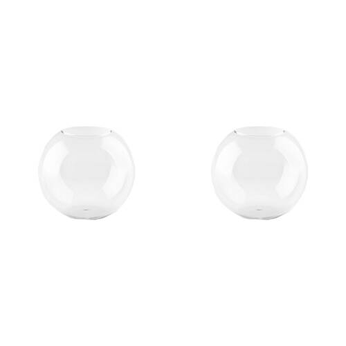 2PK Linen House Bud Glass Vase 12.5cm Home Decor - Clear