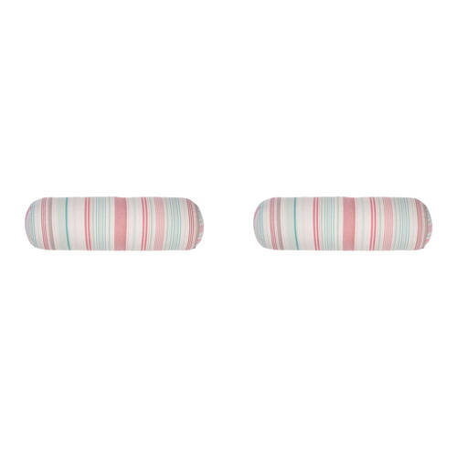 2PK Linen House 18x60cm Cotton Otillo Watermelon Bolster Pink