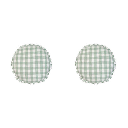 2PK Linen House 45cm Tavola Seaglass Seat Cushion Round